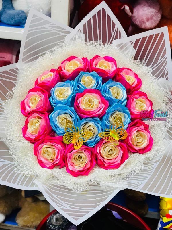 Ribbon Flower Bouquet ( 18 Flower ) (Copy 2)