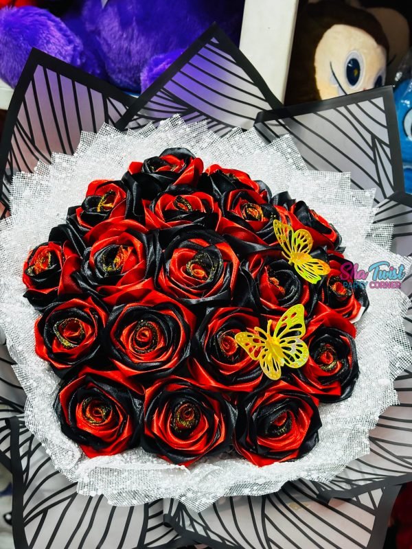Ribbon Flower Bouquet ( 18 Flower ) (Copy)