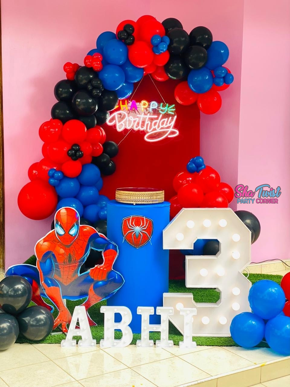 Spider Man — event decoration design in Sri Lanka